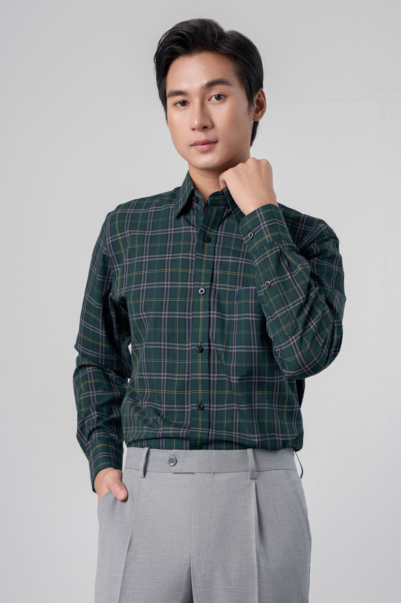 Sơ mi nam dài tay May 10 form RegularFit mã 010125131 AK583