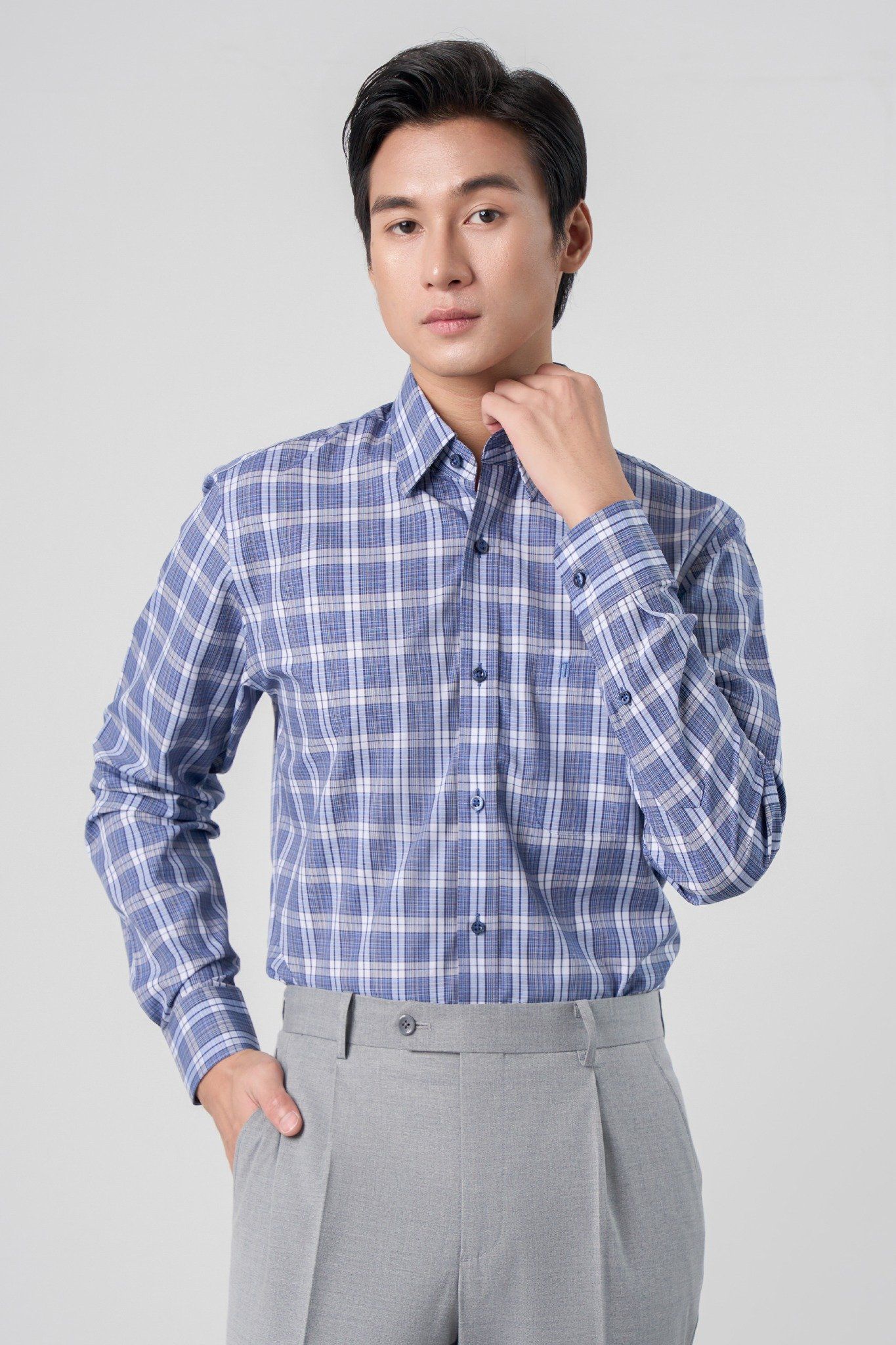 Sơ mi nam dài tay May 10 form RegularFit mã 010125132 AK568