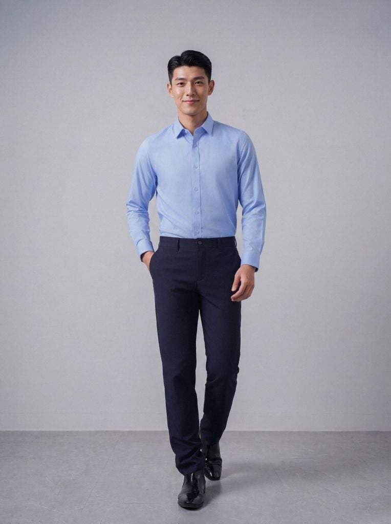 Sơ mi nam dài tay May 10 mã 010125137 AH406