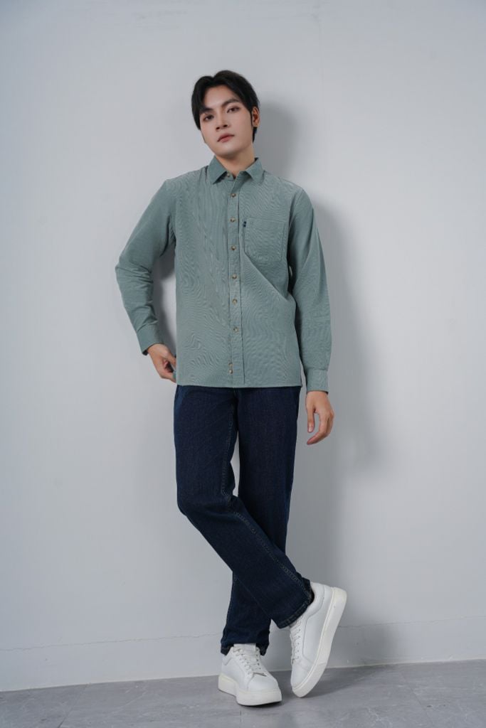 Sơ mi nam dài tay May 10 mã 010125158NHUNG 1