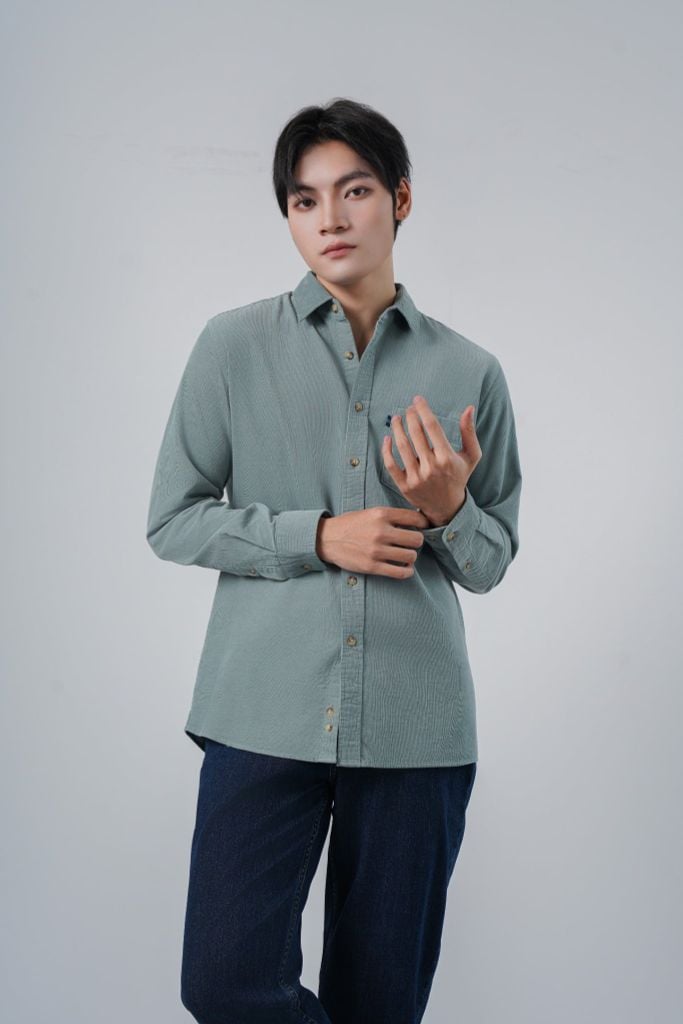 Sơ mi nam dài tay May 10 mã 010125158NHUNG 1
