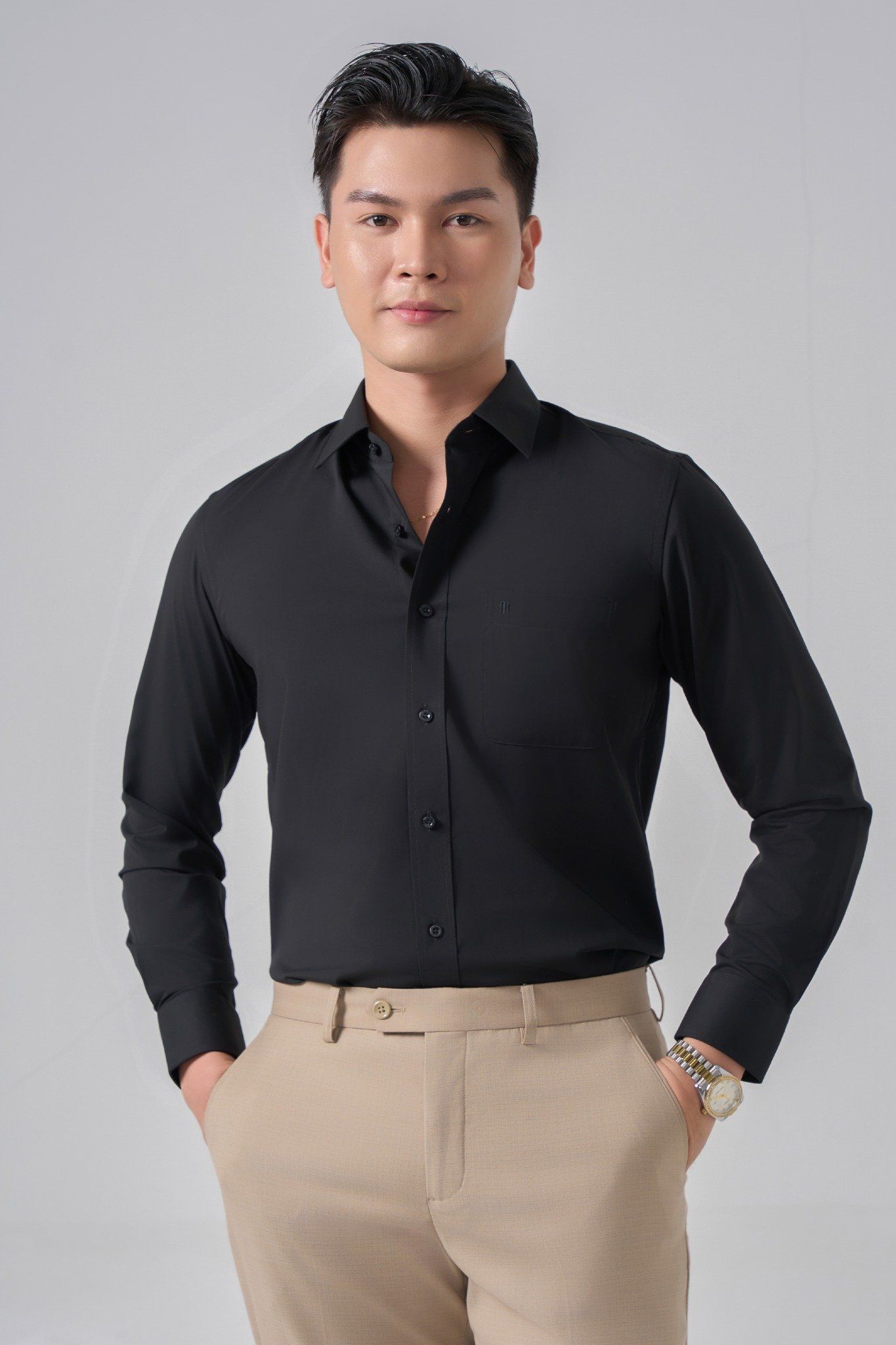 Sơ mi nam dài tay May10 form RegularFit mã 010125169 AM177-Đ