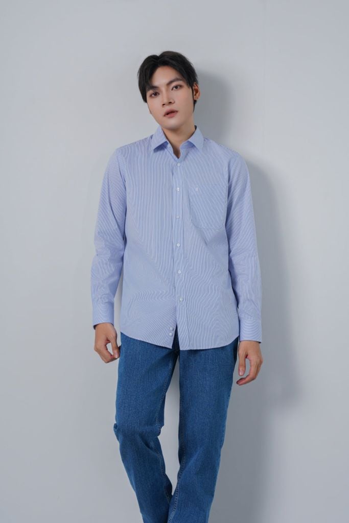 Sơ mi nam dài tay May 10 mã 010125328VT AR575
