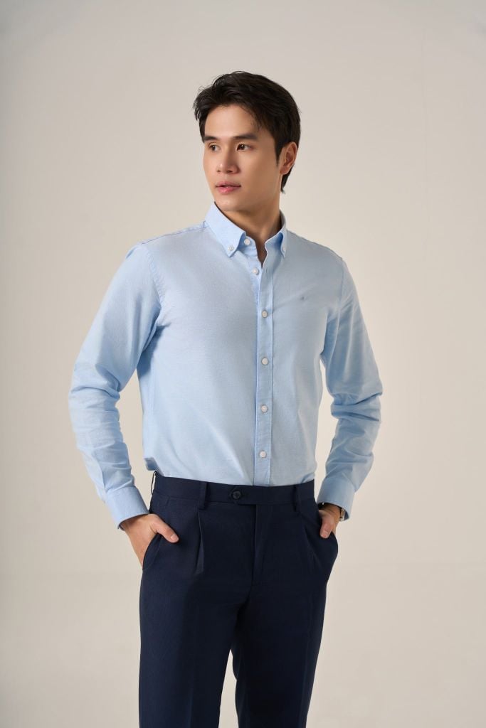 Sơ mi nam dài tay May 10 form RegularFit mã 010125293G 2KD