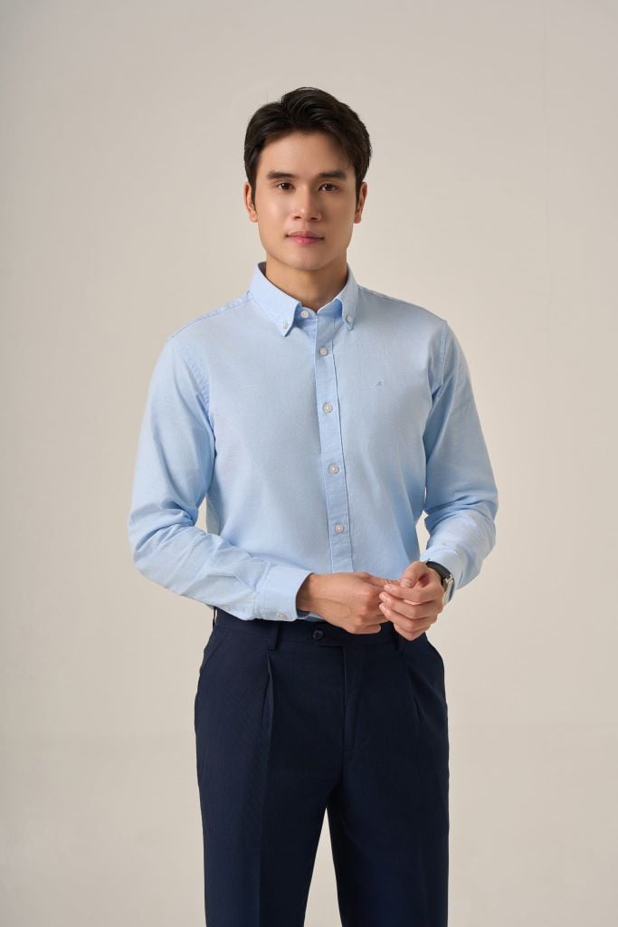 Sơ mi nam dài tay May 10 form RegularFit mã 010125293G 2KD