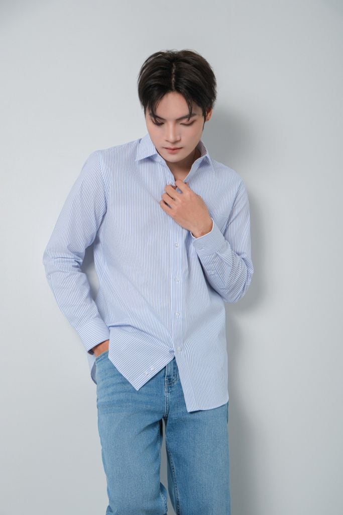 Sơ mi nam dài tay May 10 mã 010125328VT AR601