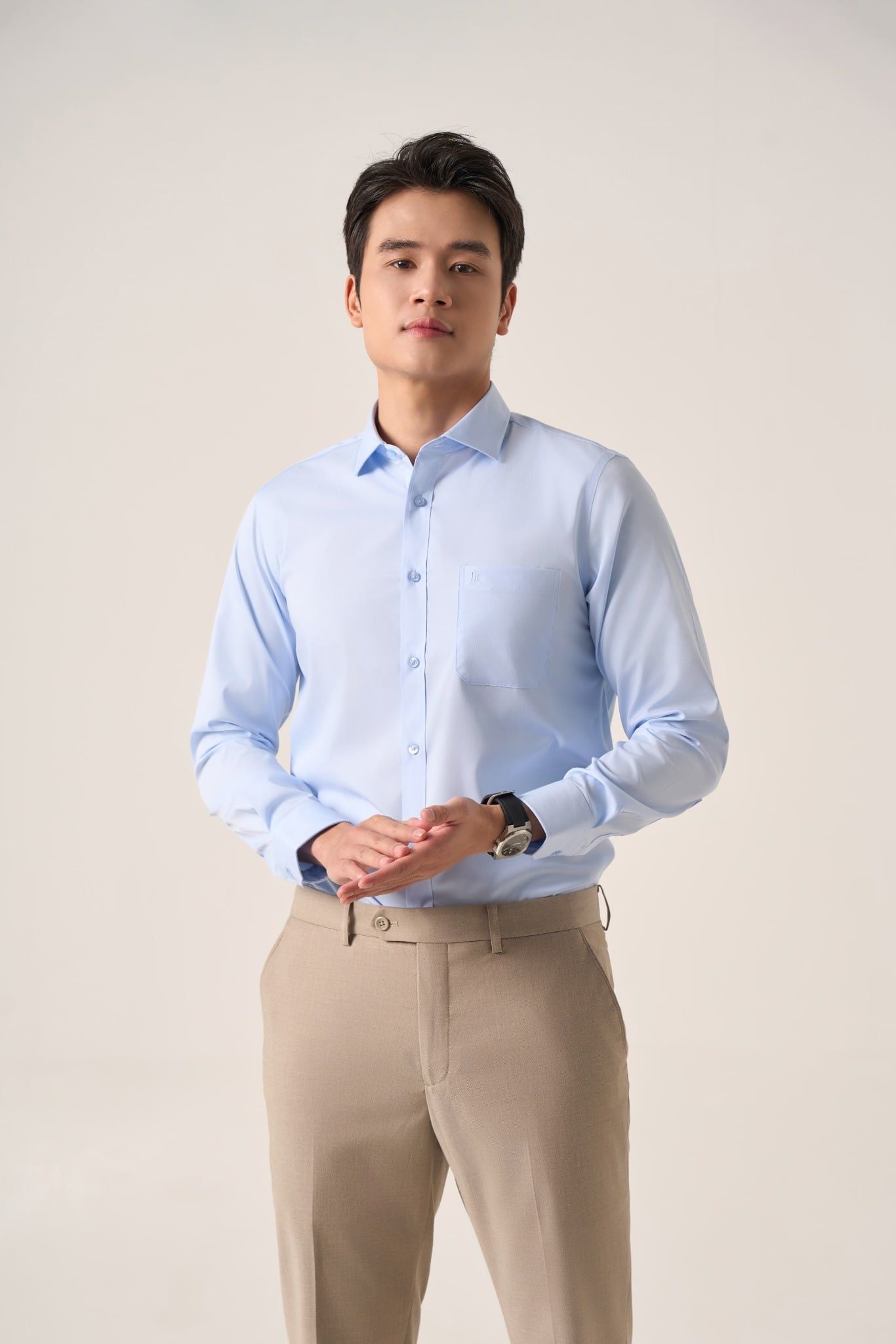 Sơ mi nam dài tay May 10 mã 010125936L1 AM156