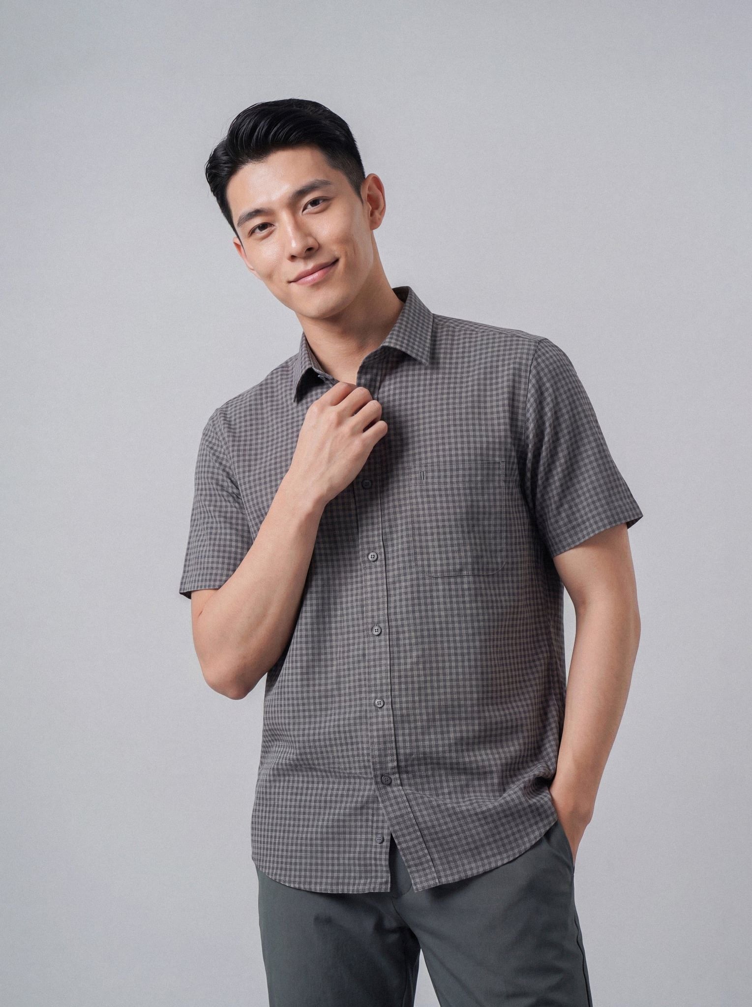 Sơ mi nam cộc tay May 10 mã 010126001 2