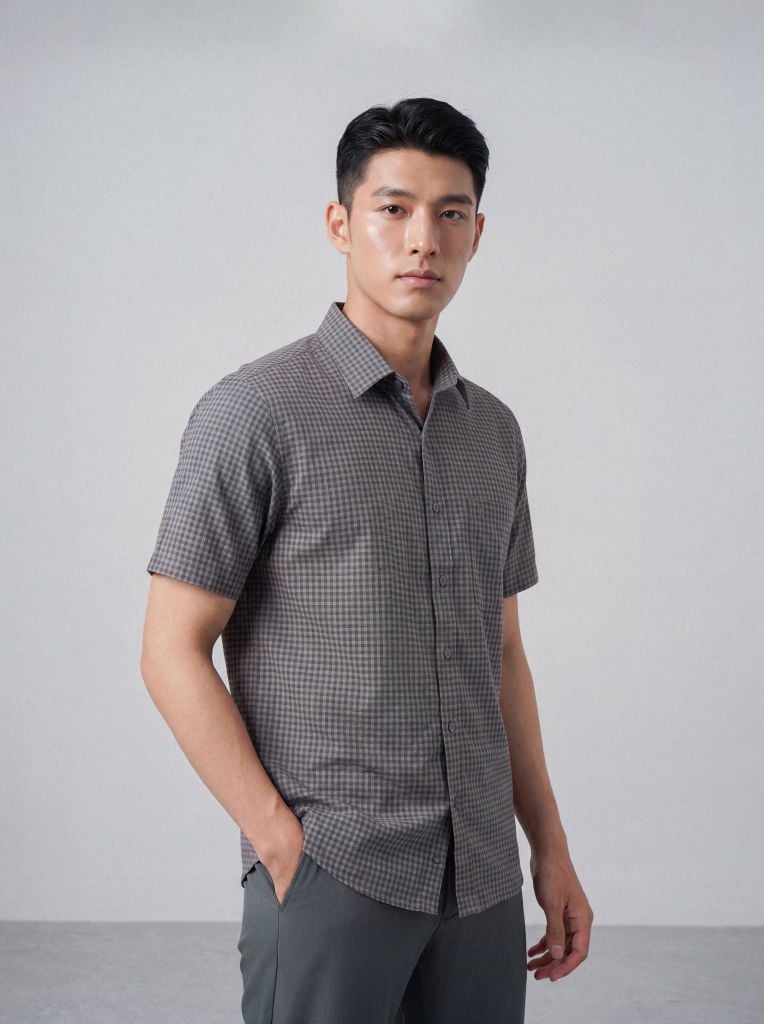 Sơ mi nam cộc tay May 10 mã 010126001 2