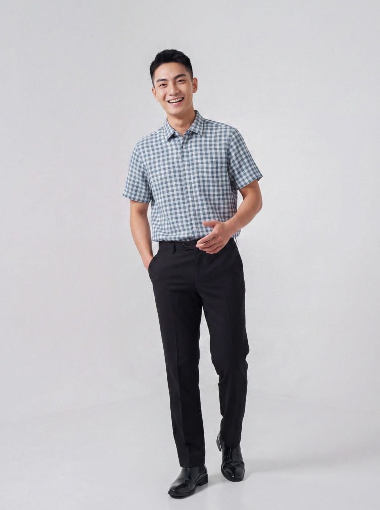 Sơ mi nam cộc tay May 10 form RegularFit mã 010126001 3