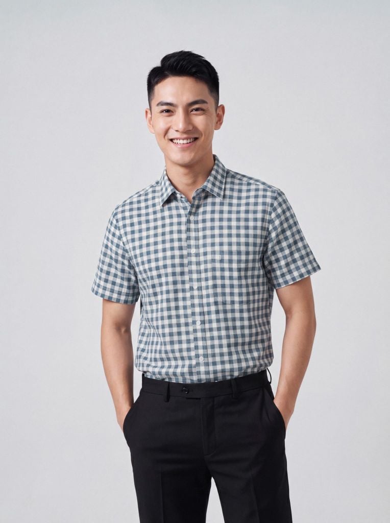 Sơ mi nam cộc tay May 10 form RegularFit mã 010126001 3