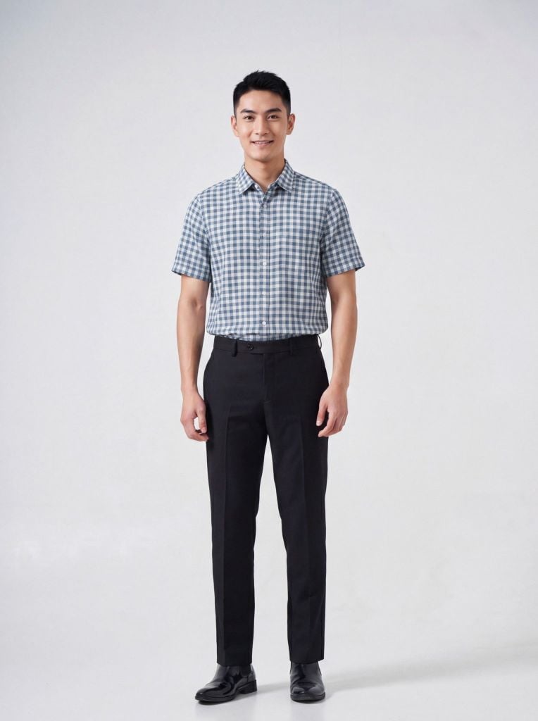 Sơ mi nam cộc tay May 10 form RegularFit mã 010126001 3