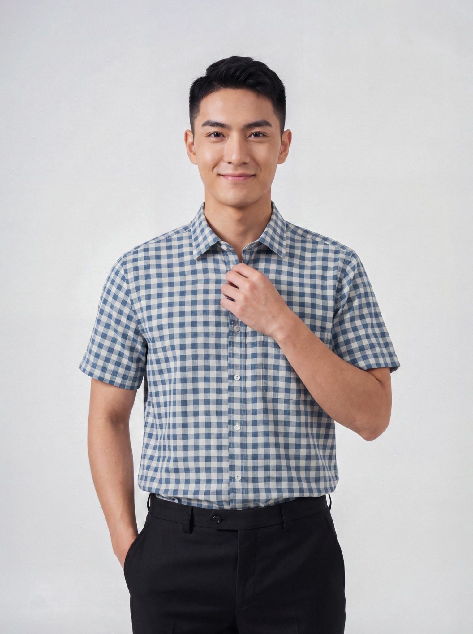 Sơ mi nam cộc tay May 10 form RegularFit mã 010126001 3