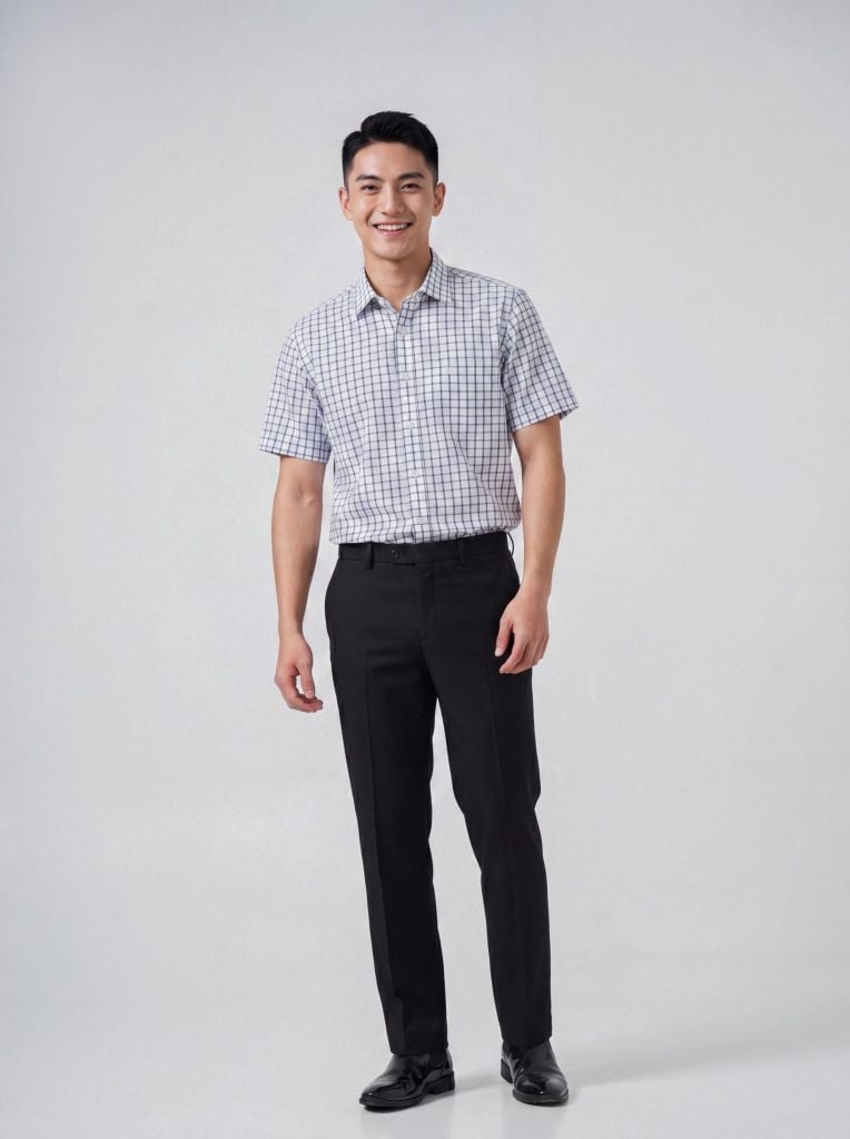 Sơ mi nam cộc tay May 10 form RegularFit mã 010126001 4