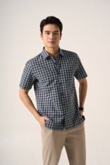 Sơ mi nam cộc tay GrusZ mã 010126002GZGB AK634
