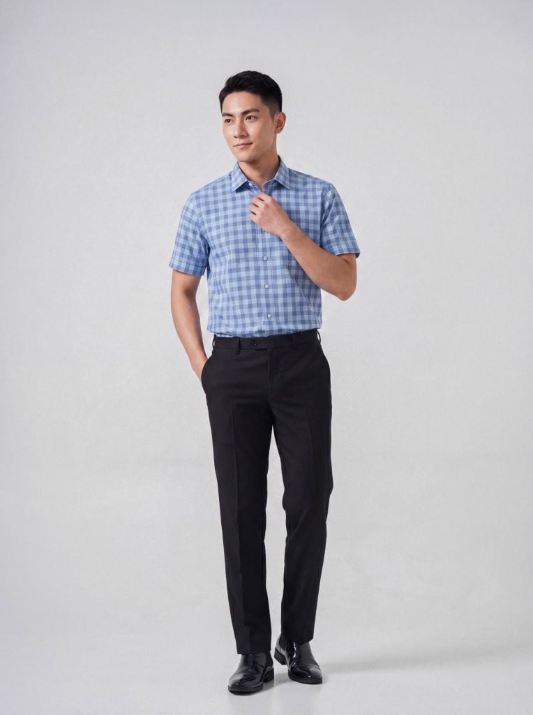 Sơ mi nam cộc tay May 10 form SlimFit mã 010126003 #2