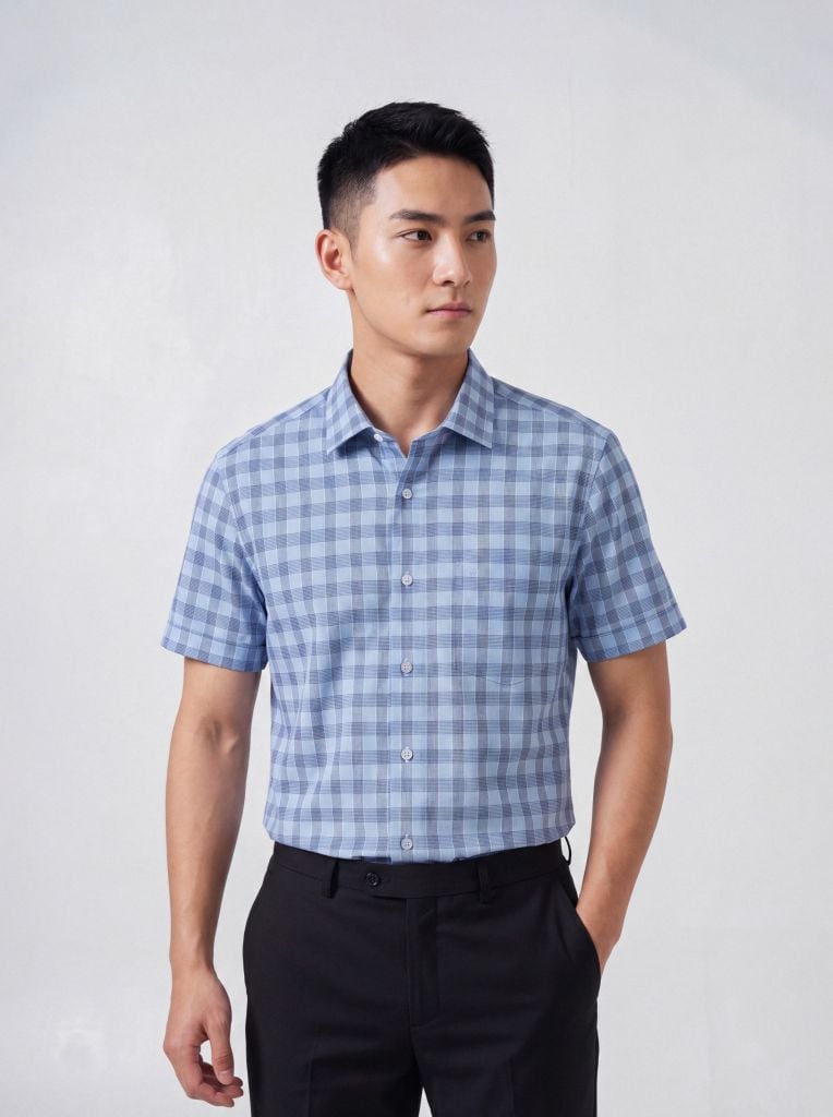 Sơ mi nam cộc tay May 10 form SlimFit mã 010126003 #2