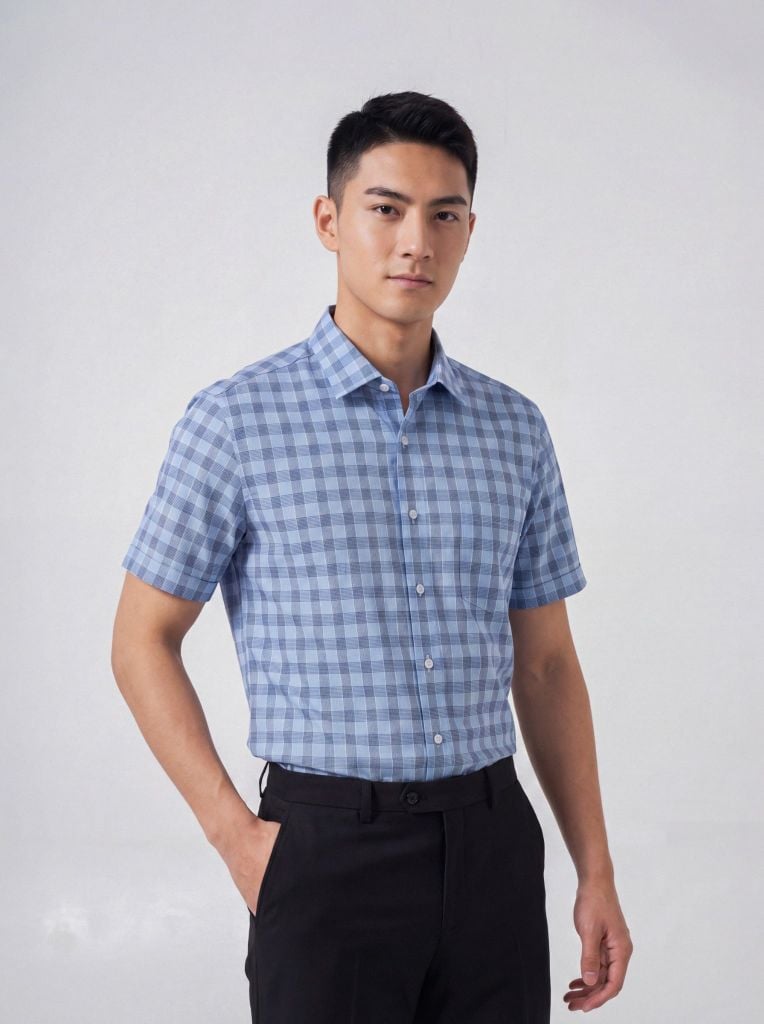 Sơ mi nam cộc tay May 10 form SlimFit mã 010126003 #2