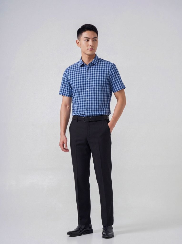 Sơ mi nam cộc tay May 10 form SlimFit mã 010126003 #3