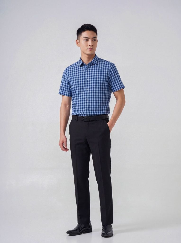 Sơ mi nam cộc tay May 10 form SlimFit mã 010126003 #3