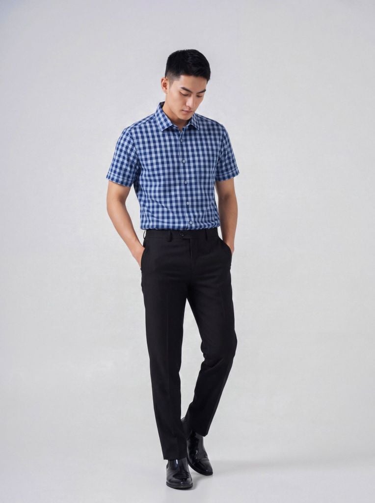 Sơ mi nam cộc tay May 10 form SlimFit mã 010126003 #3