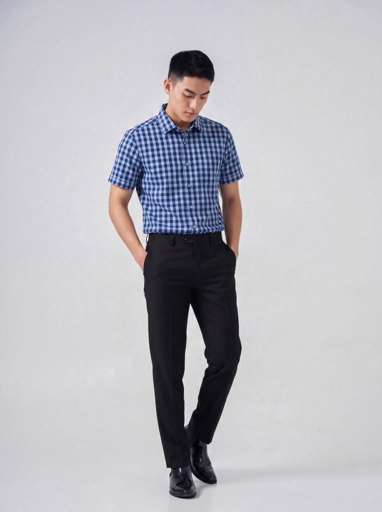 Sơ mi nam cộc tay May 10 form SlimFit mã 010126003 #3