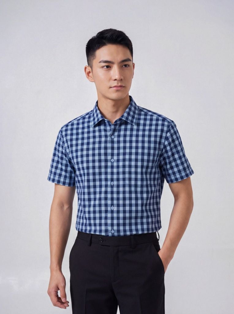 Sơ mi nam cộc tay May 10 form SlimFit mã 010126003 #3