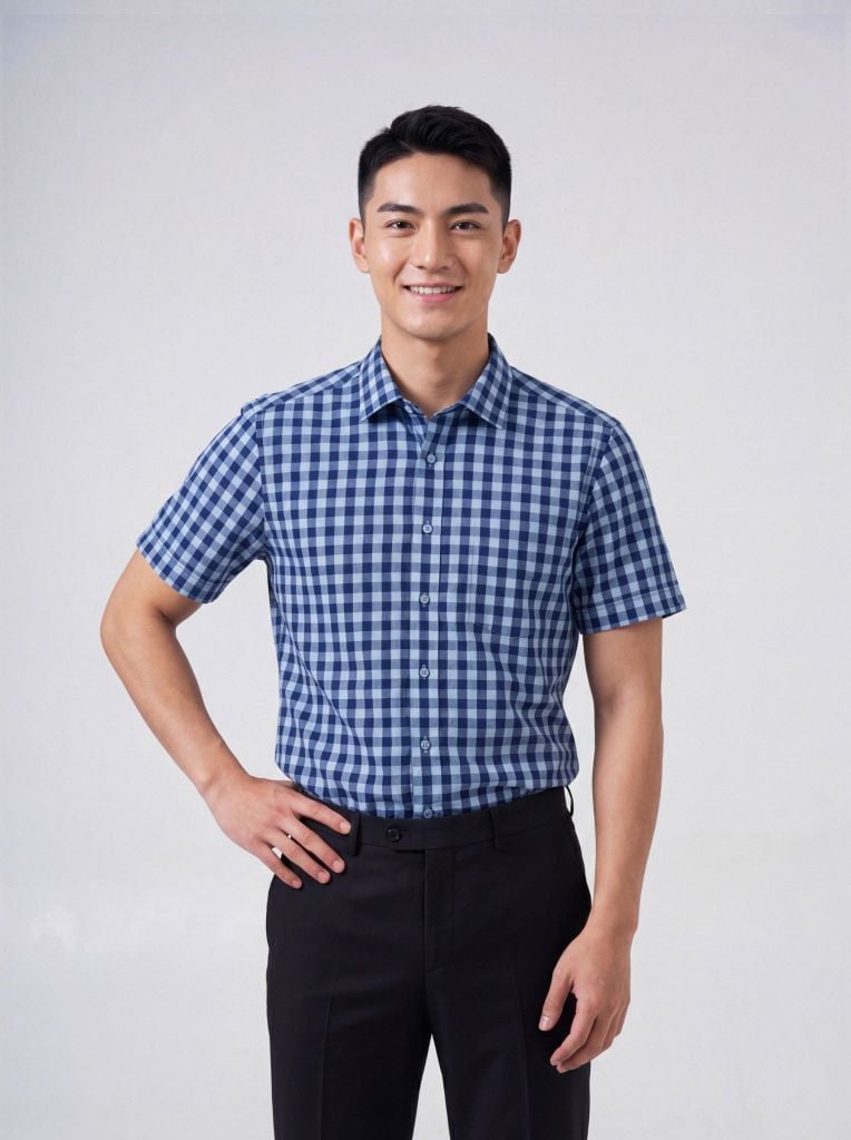 Sơ mi nam cộc tay May 10 form SlimFit mã 010126003 #3