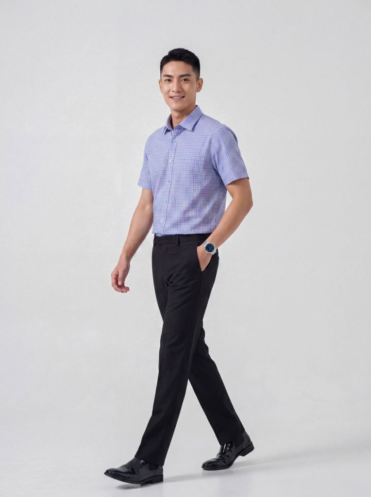 Sơ mi nam cộc tay May 10 form SlimFit mã 010126003 #4