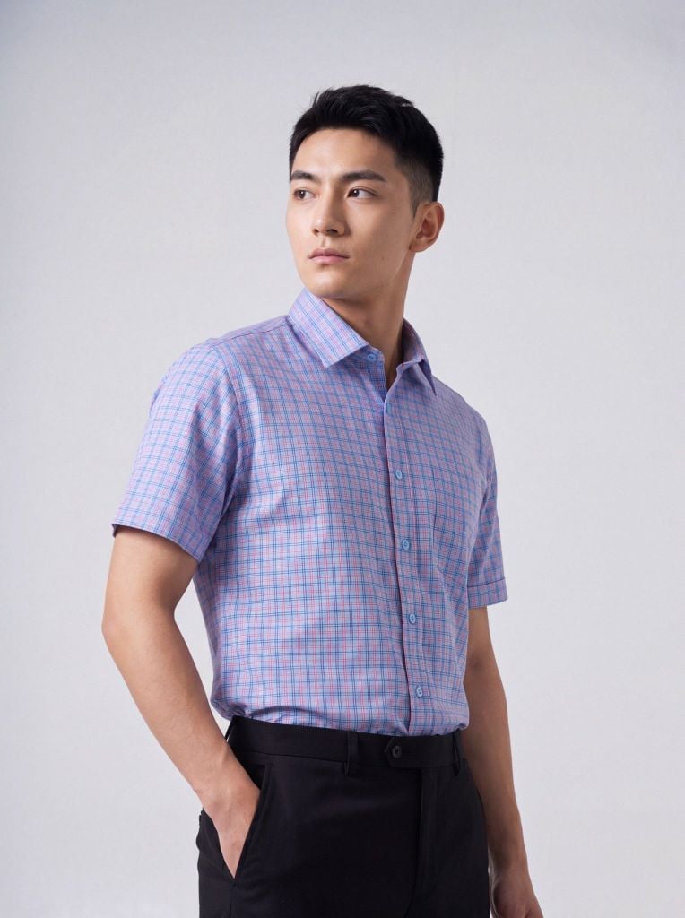 Sơ mi nam cộc tay May 10 form SlimFit mã 010126003 #4