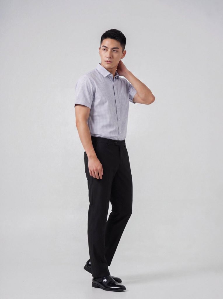 Sơ mi nam cộc tay May 10 form SlimFit mã 010126003 #5