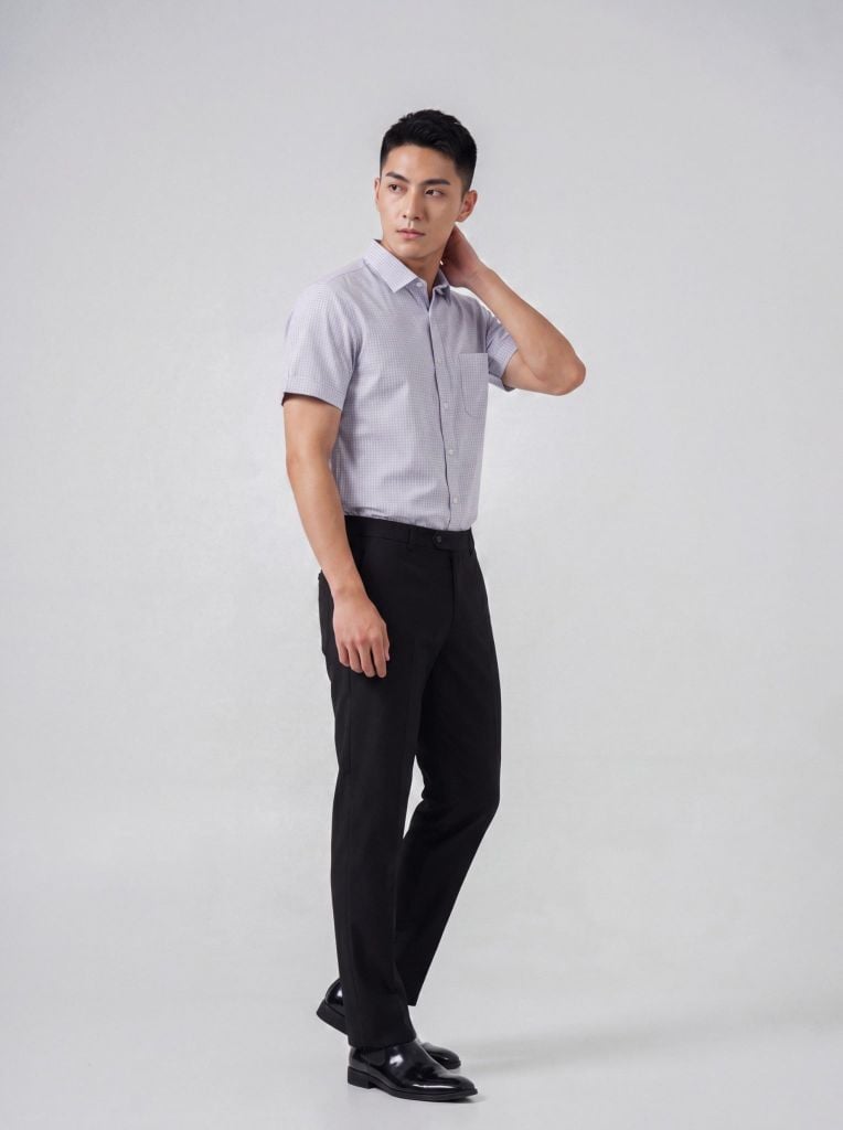 Sơ mi nam cộc tay May 10 form SlimFit mã 010126003 #5