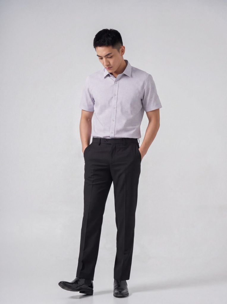 Sơ mi nam cộc tay May 10 form SlimFit mã 010126003 #5