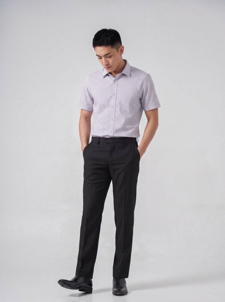 Sơ mi nam cộc tay May 10 form SlimFit mã 010126003 #5