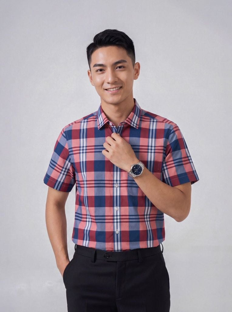 Sơ mi nam cộc tay May 10 form RegularFit mã 010126005 #10