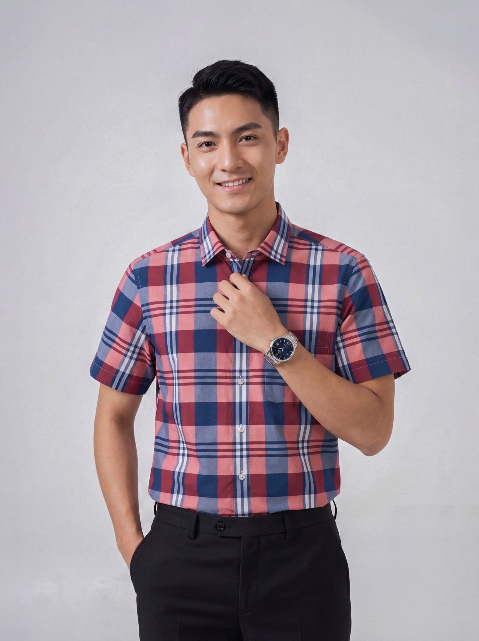 Sơ mi nam cộc tay May 10 form RegularFit mã 010126005 #10