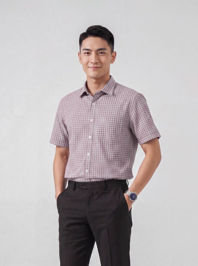 Sơ mi nam cộc tay May 10 form RegularFit mã 010126005 #11