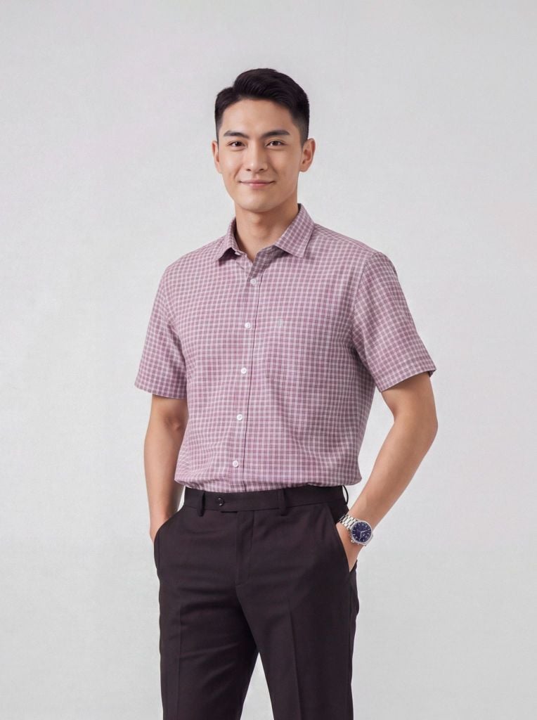 Sơ mi nam cộc tay May 10 form RegularFit mã 010126005 #11