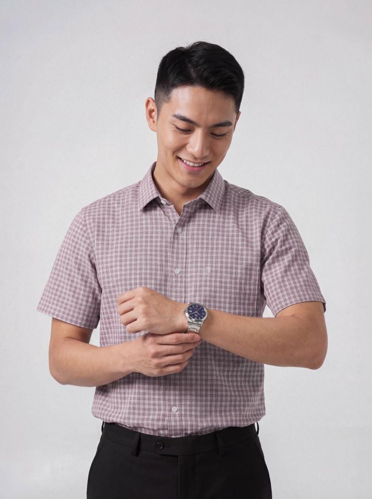 Sơ mi nam cộc tay May 10 form RegularFit mã 010126005 #11