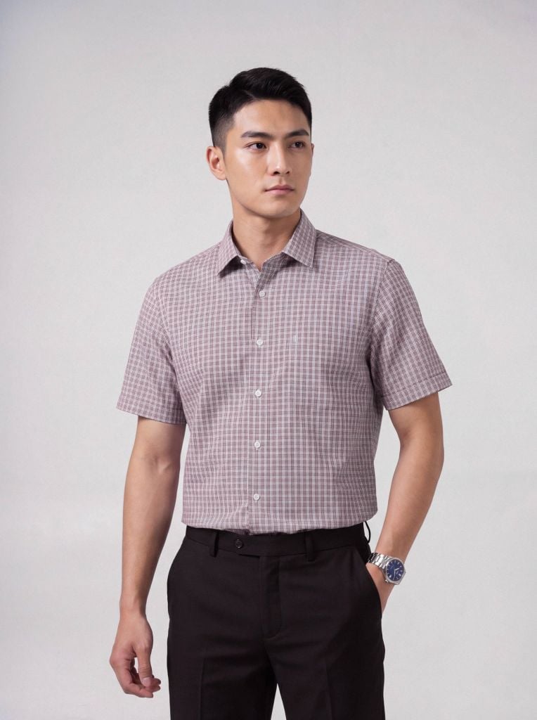 Sơ mi nam cộc tay May 10 form RegularFit mã 010126005 #11