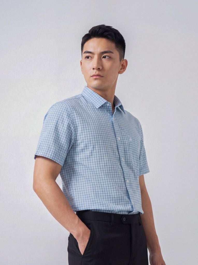 Sơ mi nam cộc tay May 10 form RegularFit mã 010126005 #12