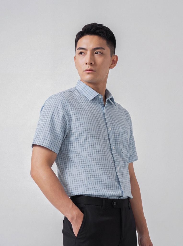 Sơ mi nam cộc tay May 10 form RegularFit mã 010126005 #12