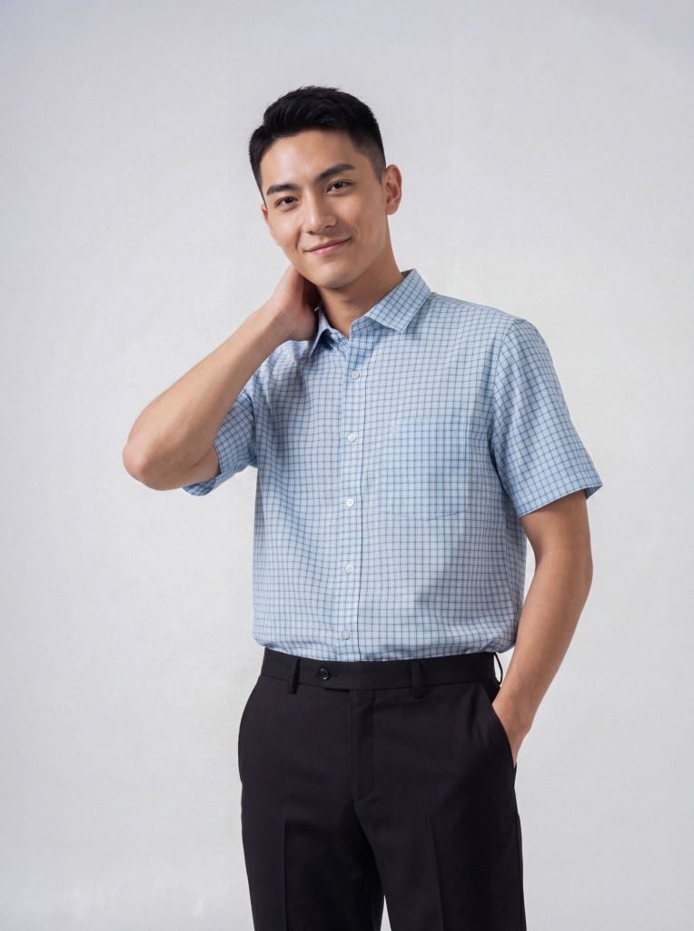 Sơ mi nam cộc tay May 10 form RegularFit mã 010126005 #12