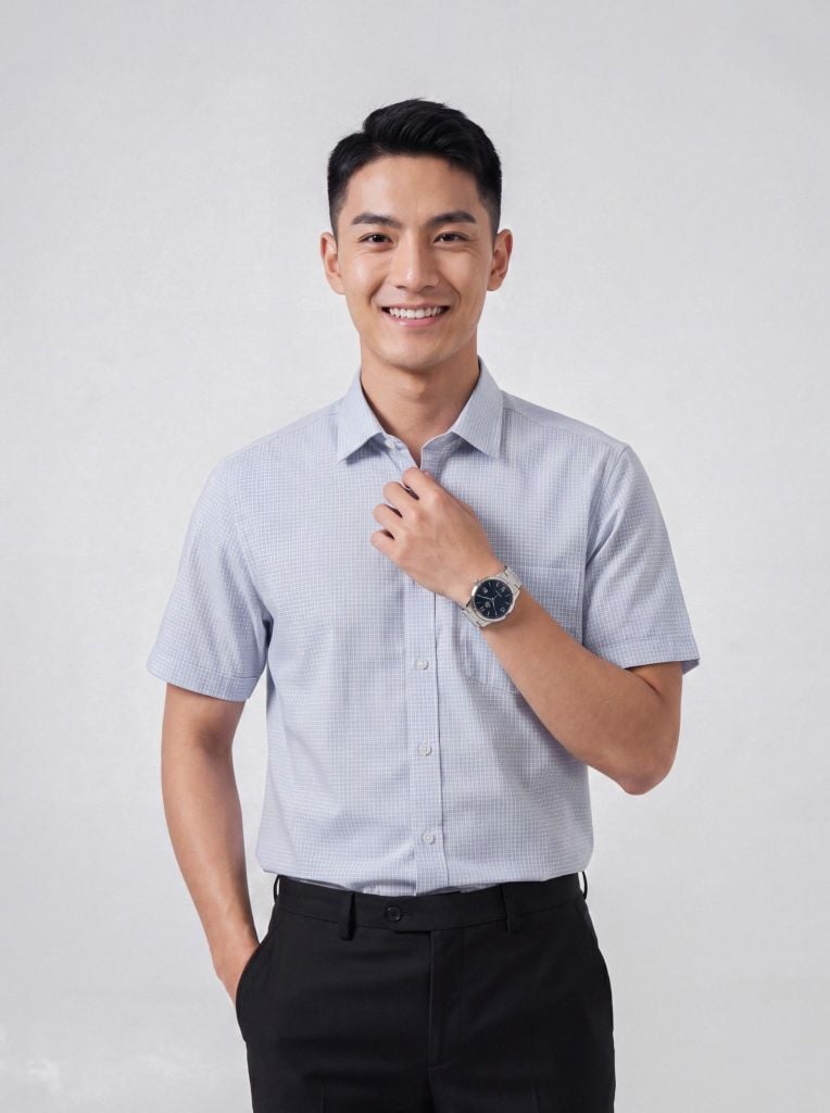 Sơ mi nam cộc tay May 10 form RegularFit mã 010126005 #15