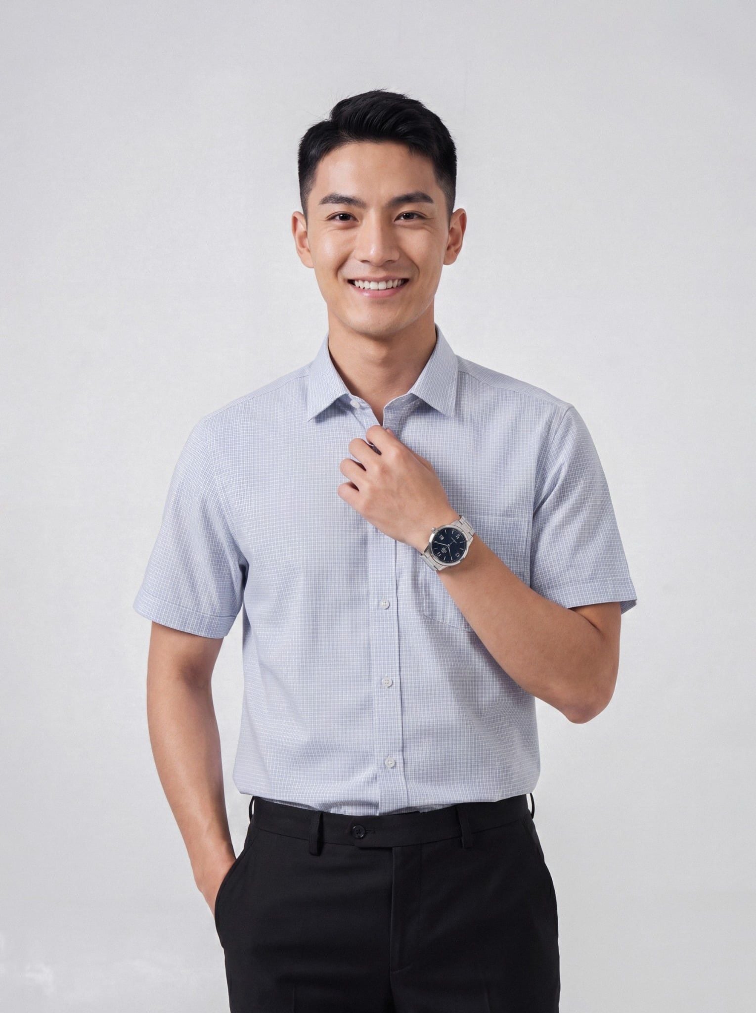 Sơ mi nam cộc tay May 10 form RegularFit mã 010126005 #15