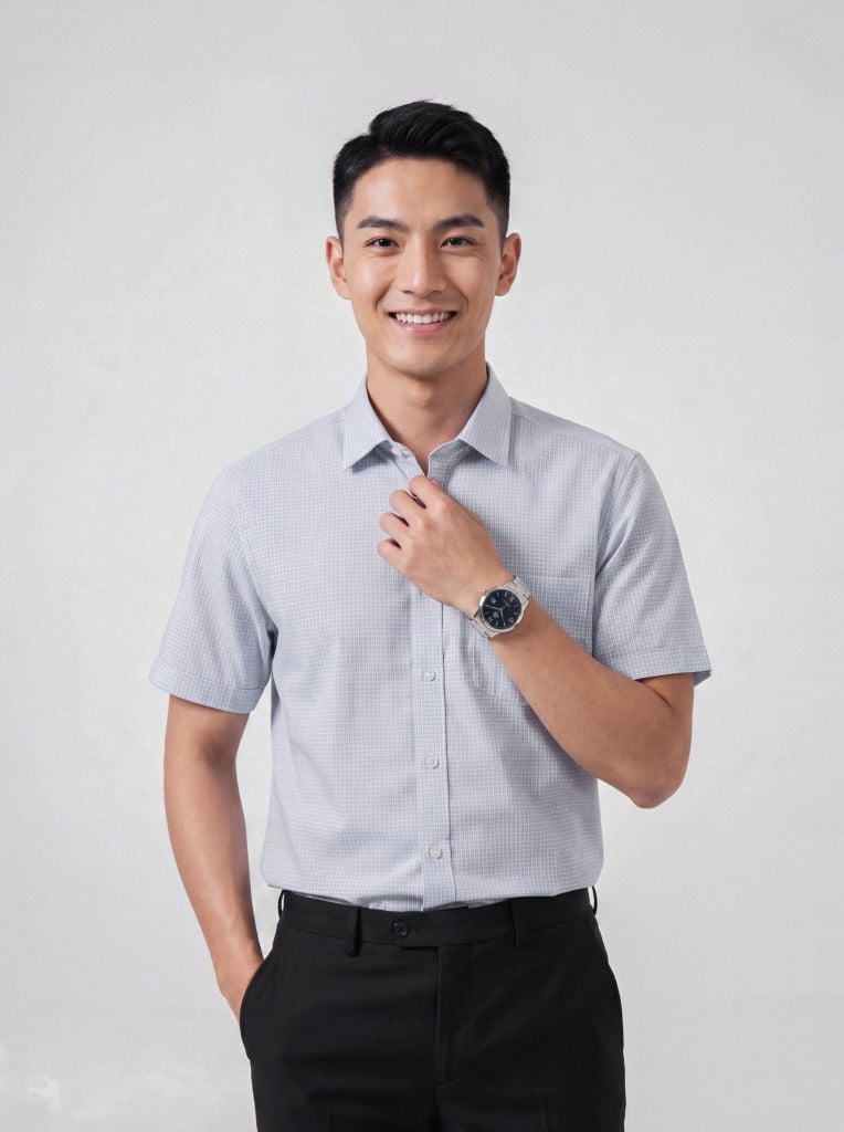 Sơ mi nam cộc tay May 10 form RegularFit mã 010126005 #15