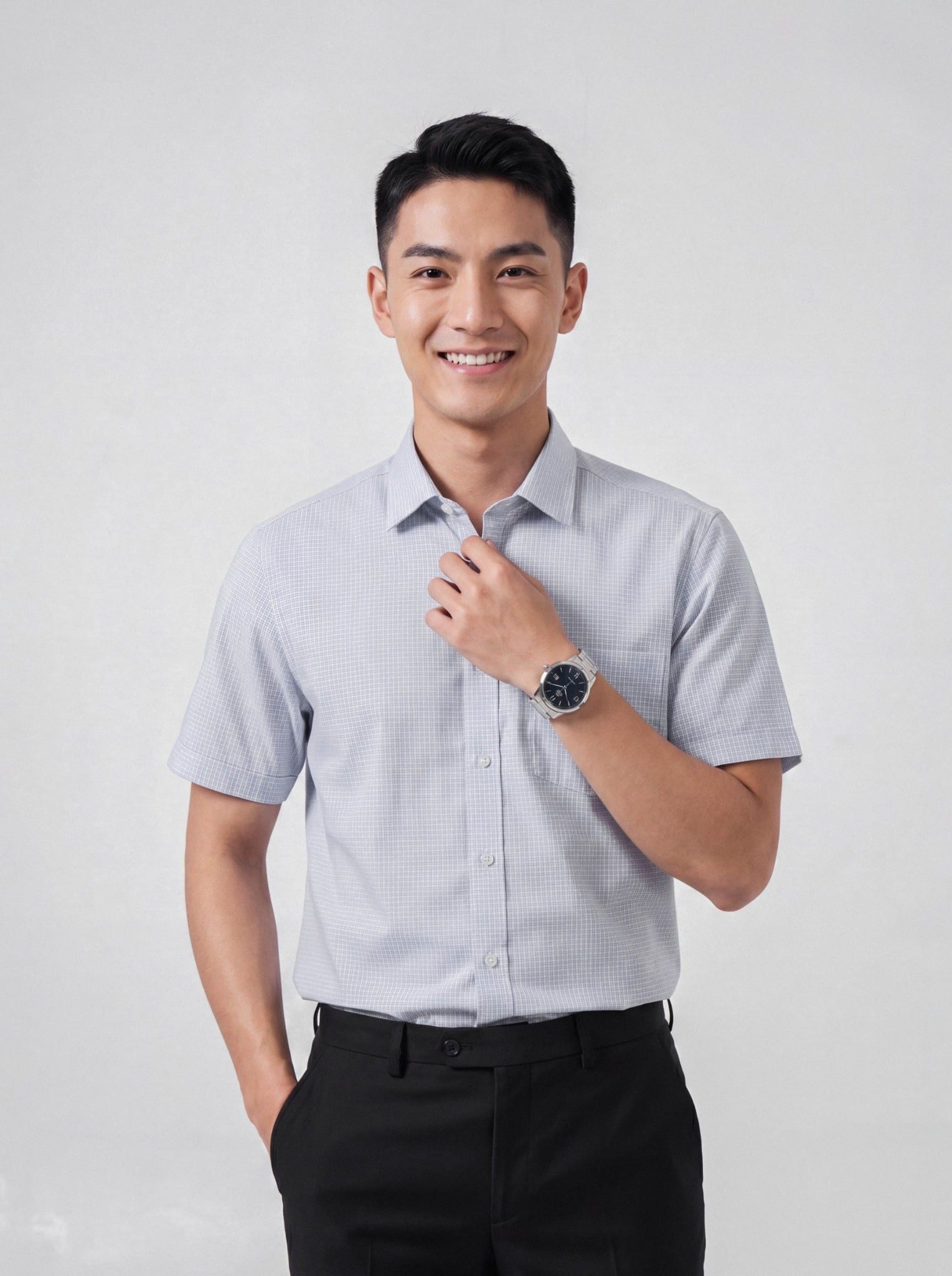 Sơ mi nam cộc tay May 10 form RegularFit mã 010126005 #15