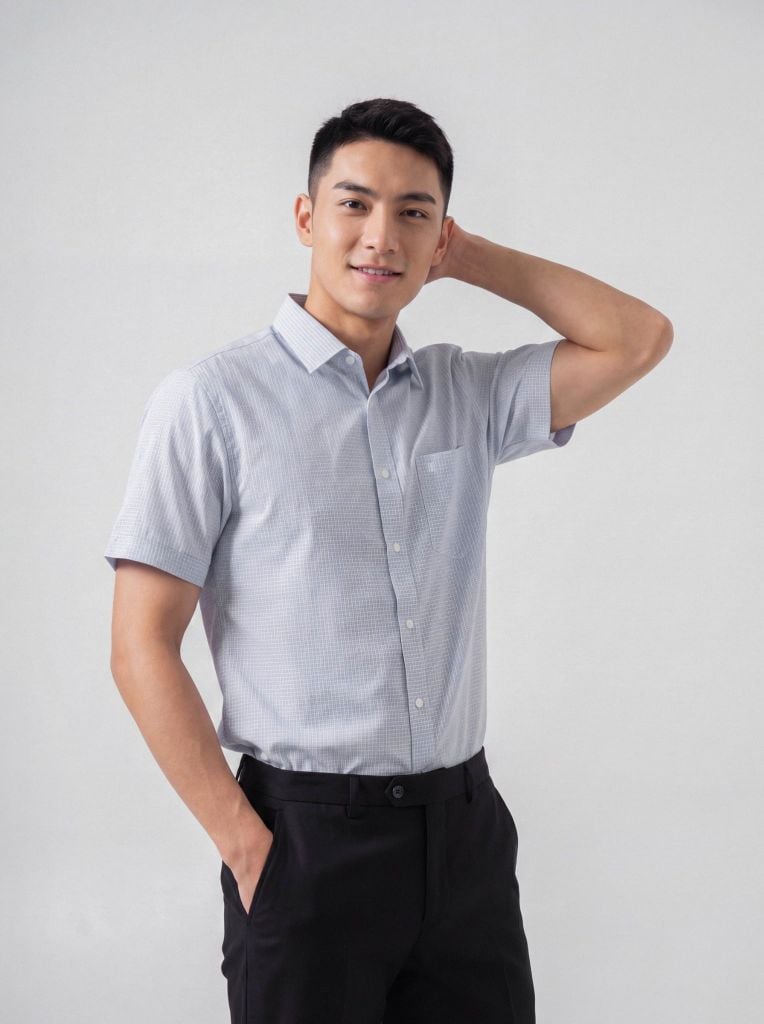 Sơ mi nam cộc tay May 10 form RegularFit mã 010126005 #15