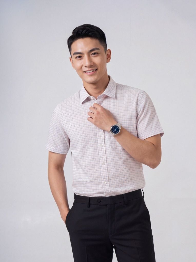 Sơ mi nam cộc tay May 10 form RegularFit mã 010126005 #16