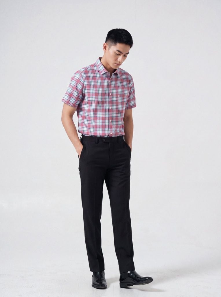 Sơ mi nam cộc tay May 10 form RegularFit mã 010126005 #1